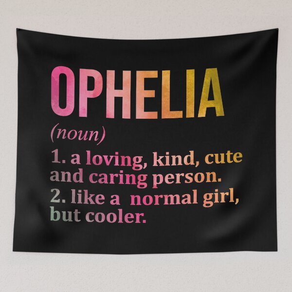 Item preview, Ophelia Name Definition in Watercolor designed and sold by XCIV.