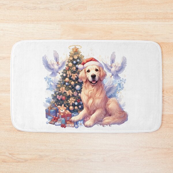 Item preview, Golden Retriever Christmas Tree designed and sold by GalaxyGraffiti.