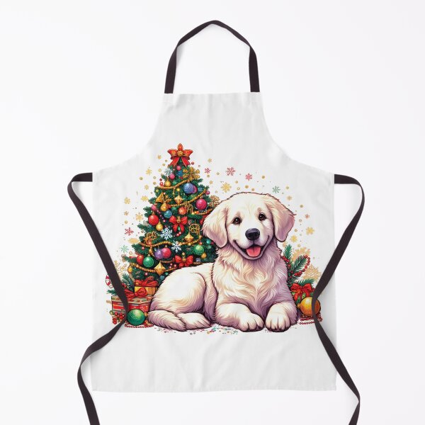 Item preview, Golden Retriever Christmas Tree designed and sold by GalaxyGraffiti.