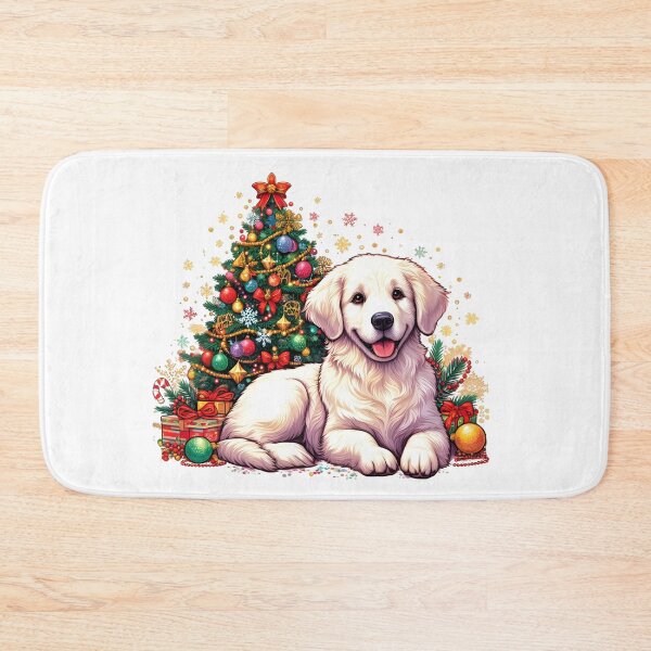 Item preview, Golden Retriever Christmas Tree designed and sold by GalaxyGraffiti.