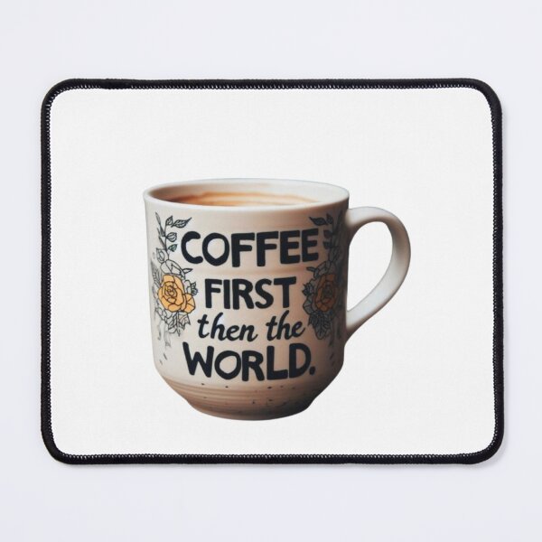 Item preview, Coffee First Then The World designed and sold by bkbh.