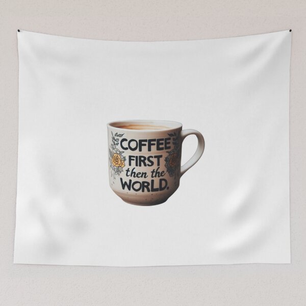 Item preview, Coffee First Then The World designed and sold by bkbh.