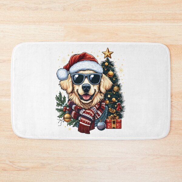Item preview, Golden Retriever Christmas Tree designed and sold by GalaxyGraffiti.