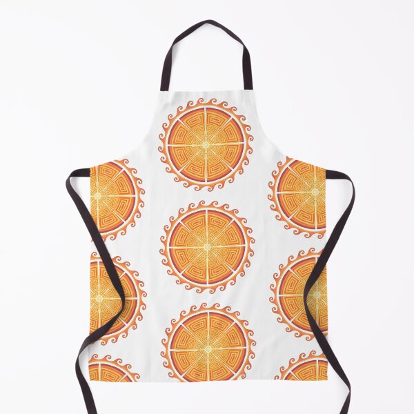Item preview, Geometric Greek Sun and Waves - White Background designed and sold by kspence66.