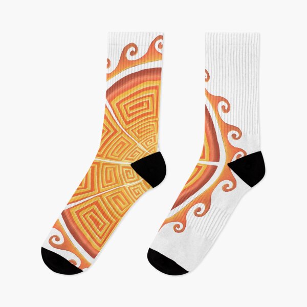 Item preview, Geometric Greek Sun and Waves - White Background designed and sold by kspence66.
