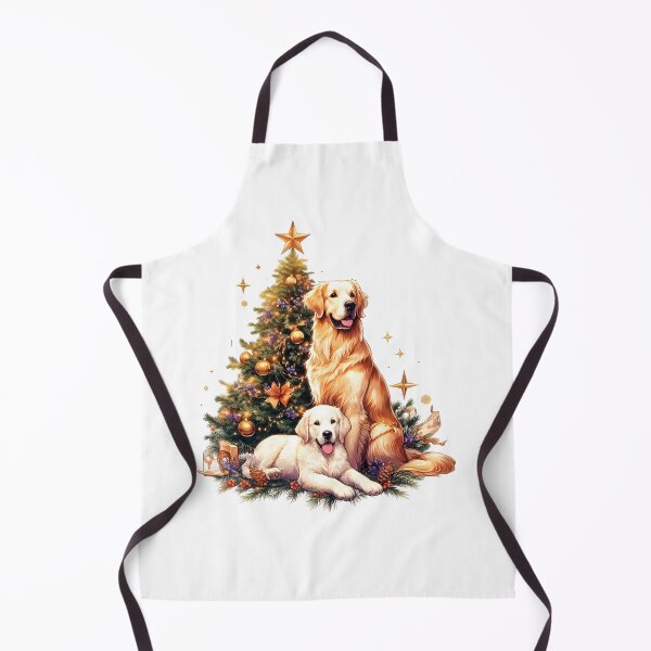 Item preview, Golden Retriever Christmas Tree designed and sold by GalaxyGraffiti.