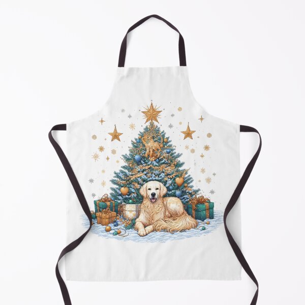 Item preview, Golden Retriever Christmas Tree designed and sold by GalaxyGraffiti.