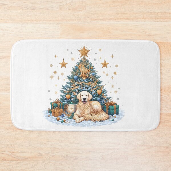 Item preview, Golden Retriever Christmas Tree designed and sold by GalaxyGraffiti.