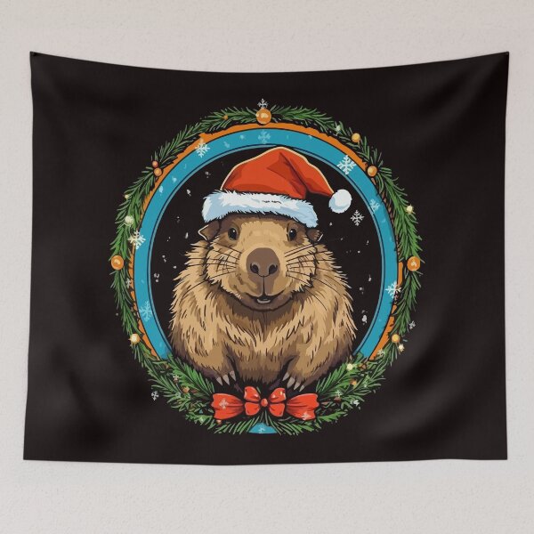 Item preview, Christmas Capybara designed and sold by creativellashop.