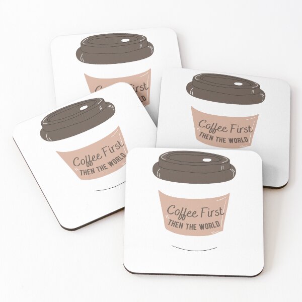 Item preview, Coffee First Then The World designed and sold by bkbh.