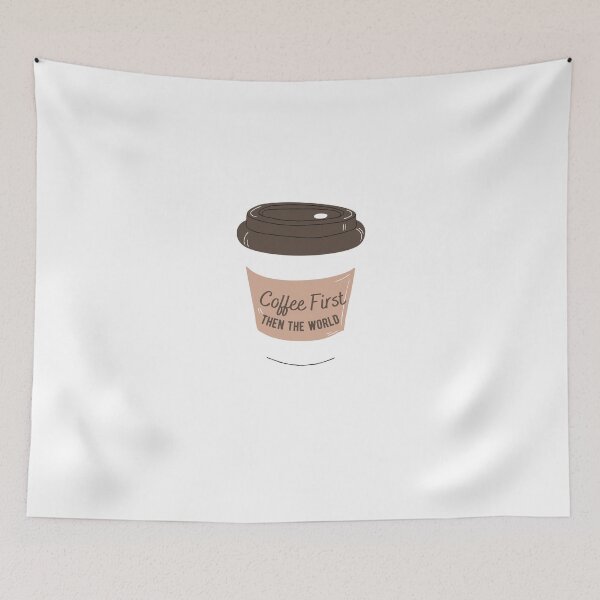 Item preview, Coffee First Then The World designed and sold by bkbh.