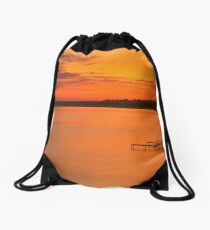 "Grand Traverse Bay East Dawn" Drawstring Bag