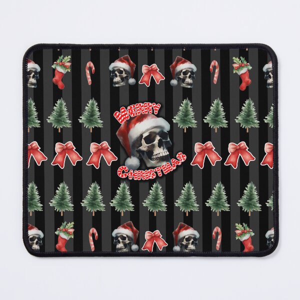 Item preview, Skull with Christmas hat designed and sold by cr6zym1nd.