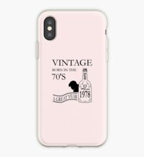 40th Vintage Birthday Gift - Born in 1978 iPhone Case