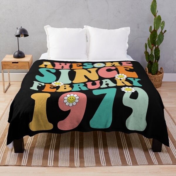 Item preview, Awesome Since February 1974 | Made In 1974 | Retro Groovy Birthday designed and sold by Christina-grich.