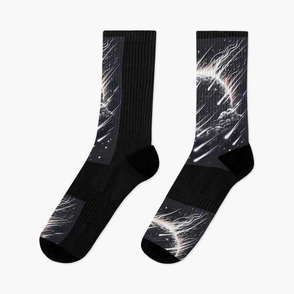 Item preview, meteor shower at night designed and sold by DesignVibesHub.