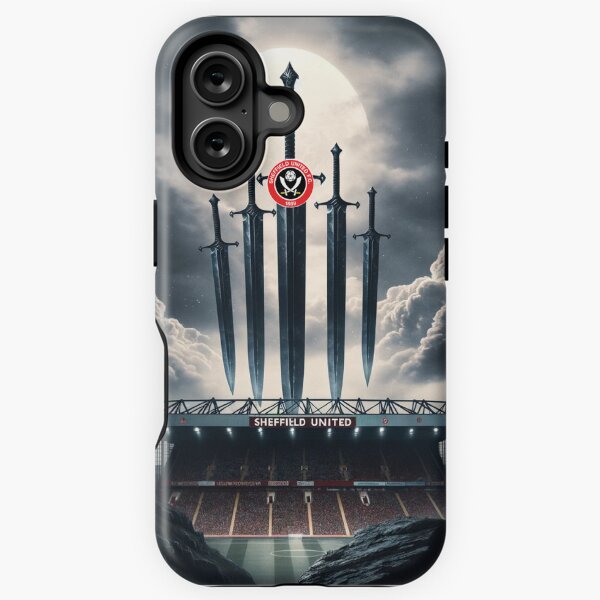 Item preview, Sheff United Blades' Moonlit Arena phone case designed and sold by Final Whistle Art.
