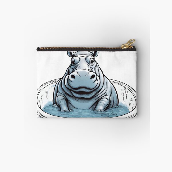 Item preview,  Hippopotamus in the bathtub designed and sold by StyleSketch.