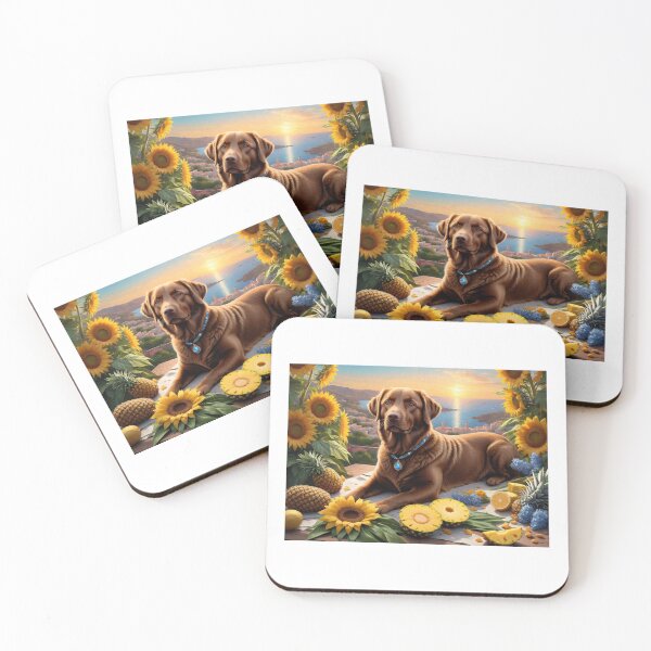 Item preview, Majestic Chesapeake Bay Retriever with Labradorite designed and sold by btcethnft.
