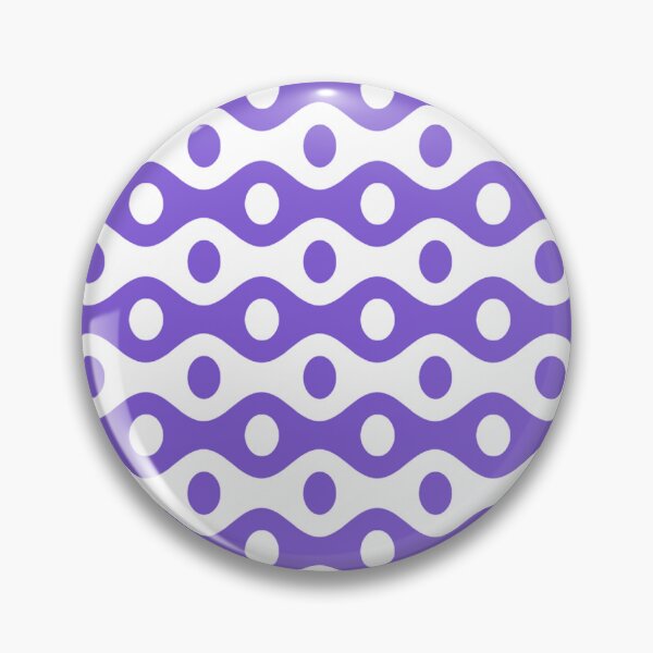 Item preview, Lavender Purple Wavy Lines Circular Dots Playful Retro Flowing Art Nouveau Opart Pattern designed and sold by PenguinForests.