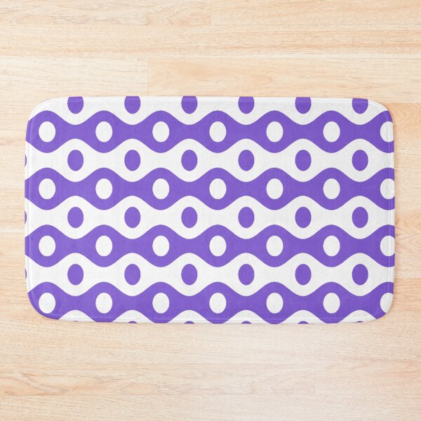 Item preview, Lavender Purple Wavy Lines Circular Dots Playful Retro Flowing Art Nouveau Opart Pattern designed and sold by PenguinForests.