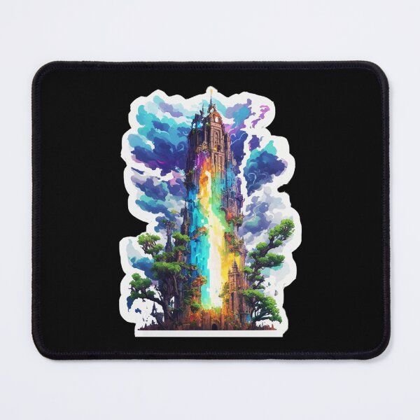 Item preview, Major Arcana The Tower - High Castle Struck by Lightning Tarot Card designed and sold by Pixel Waite.