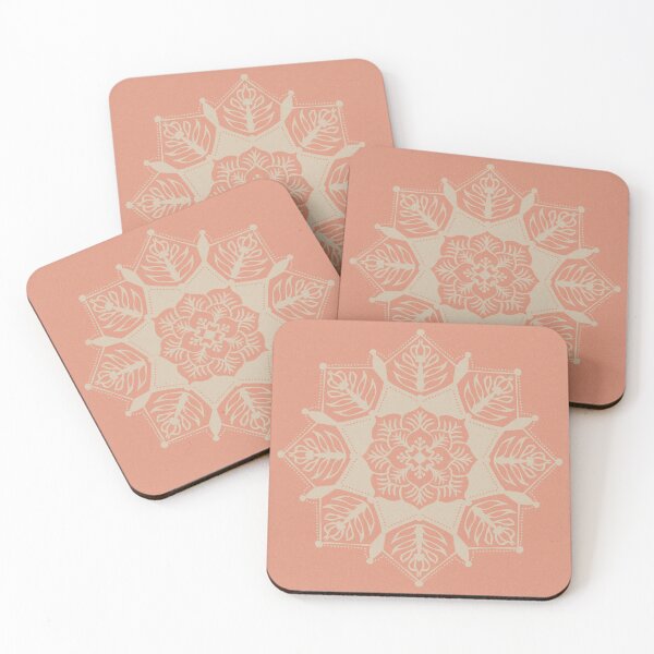Item preview, Poinsettia Mandala - Coral + Dove designed and sold by Irene Estelle.