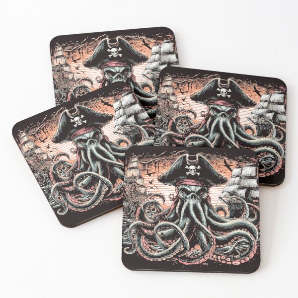 Item preview, Pirates skull octopus designed and sold by gittuska11.