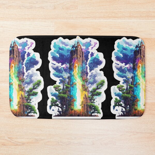 Item preview, Major Arcana The Tower - High Castle Struck by Lightning Tarot Card designed and sold by Pixel Waite.