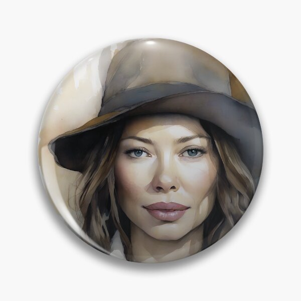Item preview, Jessica Biel in watercolor designed and sold by bogfl.