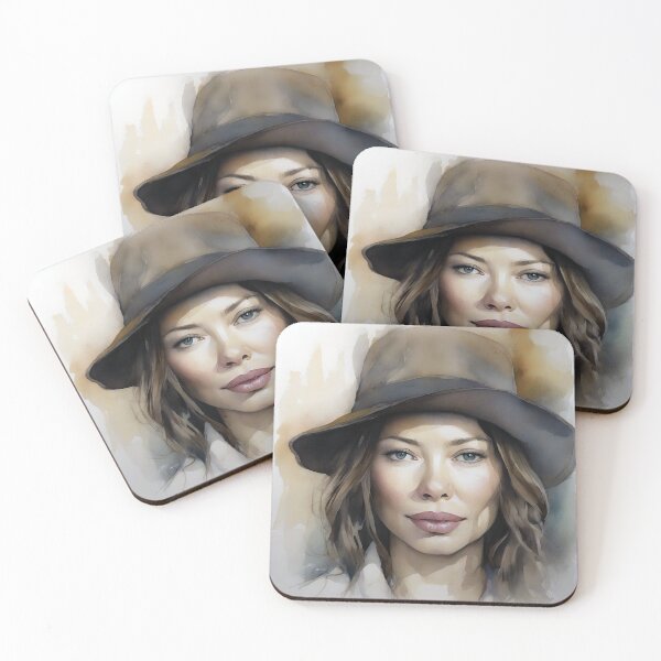 Item preview, Jessica Biel in watercolor designed and sold by bogfl.