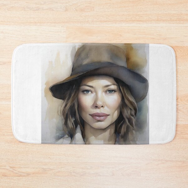 Item preview, Jessica Biel in watercolor designed and sold by bogfl.
