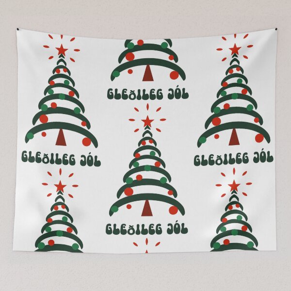 Item preview, Chill Chic: Gleðileg Jól Tree Elegance designed and sold by EmeraldeaDesign.