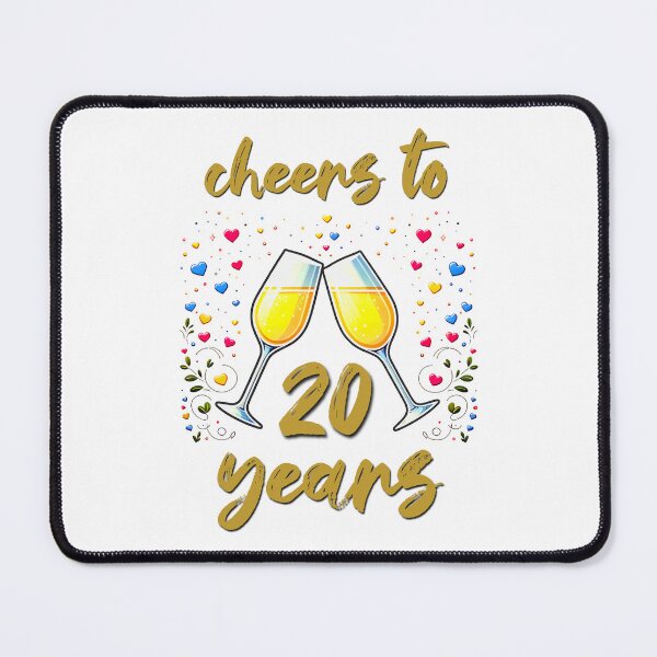 Item preview, Cheers to 20 years Anniversary Celebrating designed and sold by 4TeeToo.