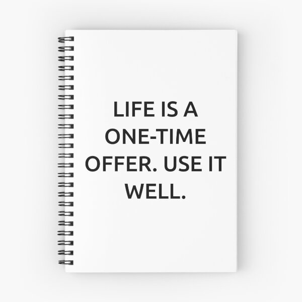 Item preview, Life is a one-time offer. Use it well. designed and sold by IMCDT.
