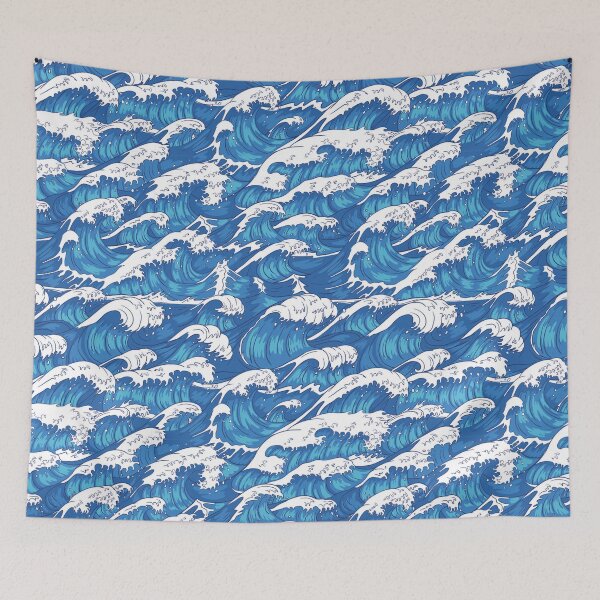 Item preview, Ocean's Fury - Dynamic Wave Pattern designed and sold by RuyaFab.