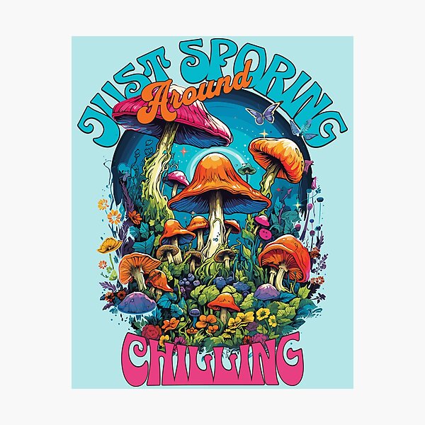 Item preview, cottagecore mushrooms - just sporing around chilling designed and sold by Sara-Design2.