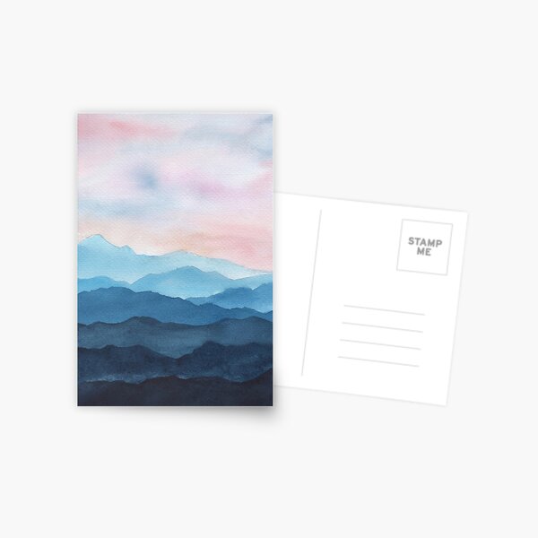 Item preview, Blue Abstract Mountains designed and sold by Ana Moguš.