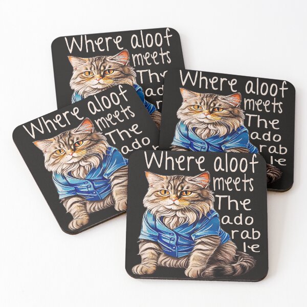 Item preview, Charm Unleashed, Where Aloof Meets The Adorable in Cats designed and sold by momoworlddesign.