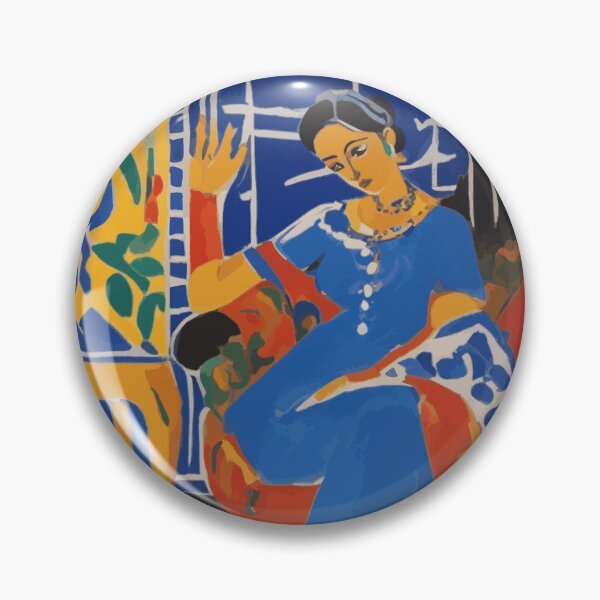 Item preview, Odalisque in a Blue Dress After Matisse designed and sold by Vicky Brago-Mitchell®.