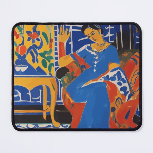 Item preview, Odalisque in a Blue Dress After Matisse designed and sold by Vicky Brago-Mitchell®.