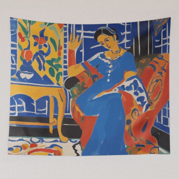 Item preview, Odalisque in a Blue Dress After Matisse designed and sold by Vicky Brago-Mitchell®.
