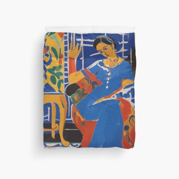 Item preview, Odalisque in a Blue Dress After Matisse designed and sold by Vicky Brago-Mitchell®.