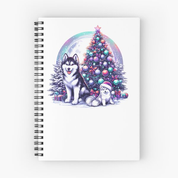 Item preview, Husky Christmas Tree designed and sold by GalaxyGraffiti.