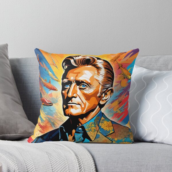 Item preview, Colorful digital portrait inspired by Kirk Douglas on pop art background designed and sold by clon-dot-net.