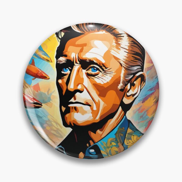 Item preview, Colorful digital portrait inspired by Kirk Douglas on pop art background designed and sold by clon-dot-net.