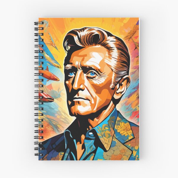 Item preview, Colorful digital portrait inspired by Kirk Douglas on pop art background designed and sold by clon-dot-net.