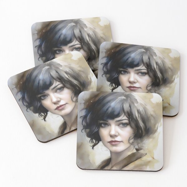 Item preview, Portrait of MaryElizabeth Winstead in watercolors designed and sold by bogfl.