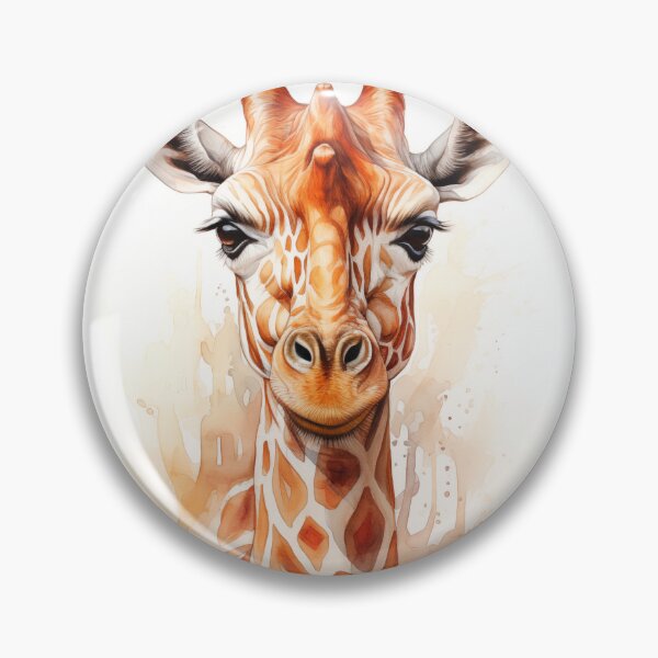 Item preview, Giraffe Portrait in Watercolor designed and sold by sagybp.