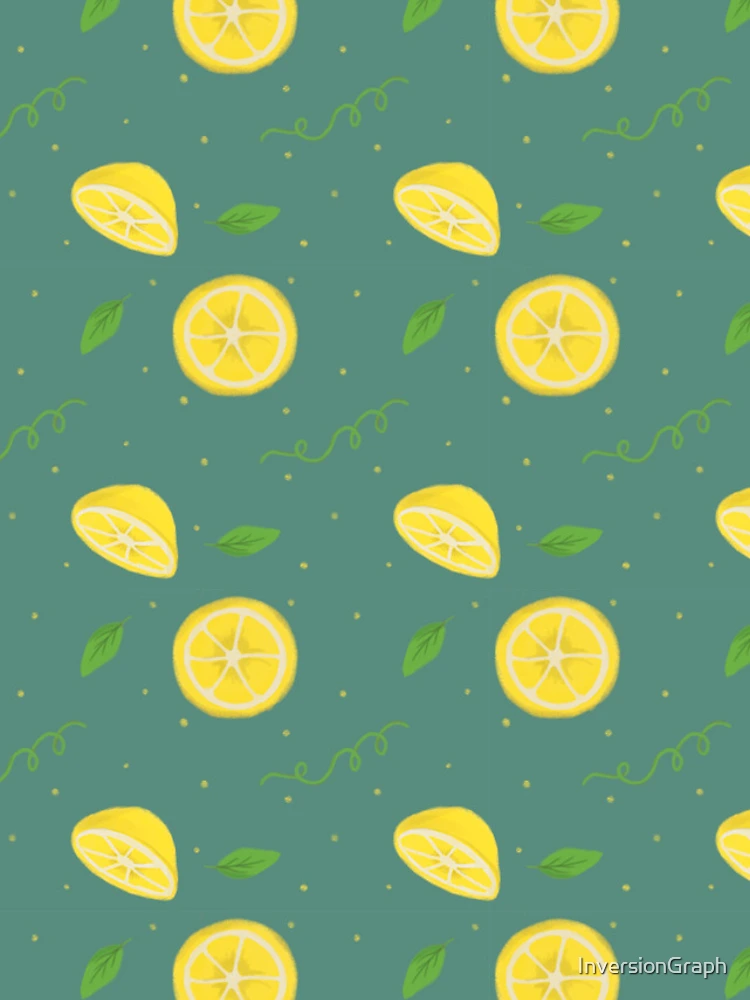 Thumbnail 5 of 5, iPhone Case, Lemon Slice Leaves Pattern designed and sold by InversionGraph.